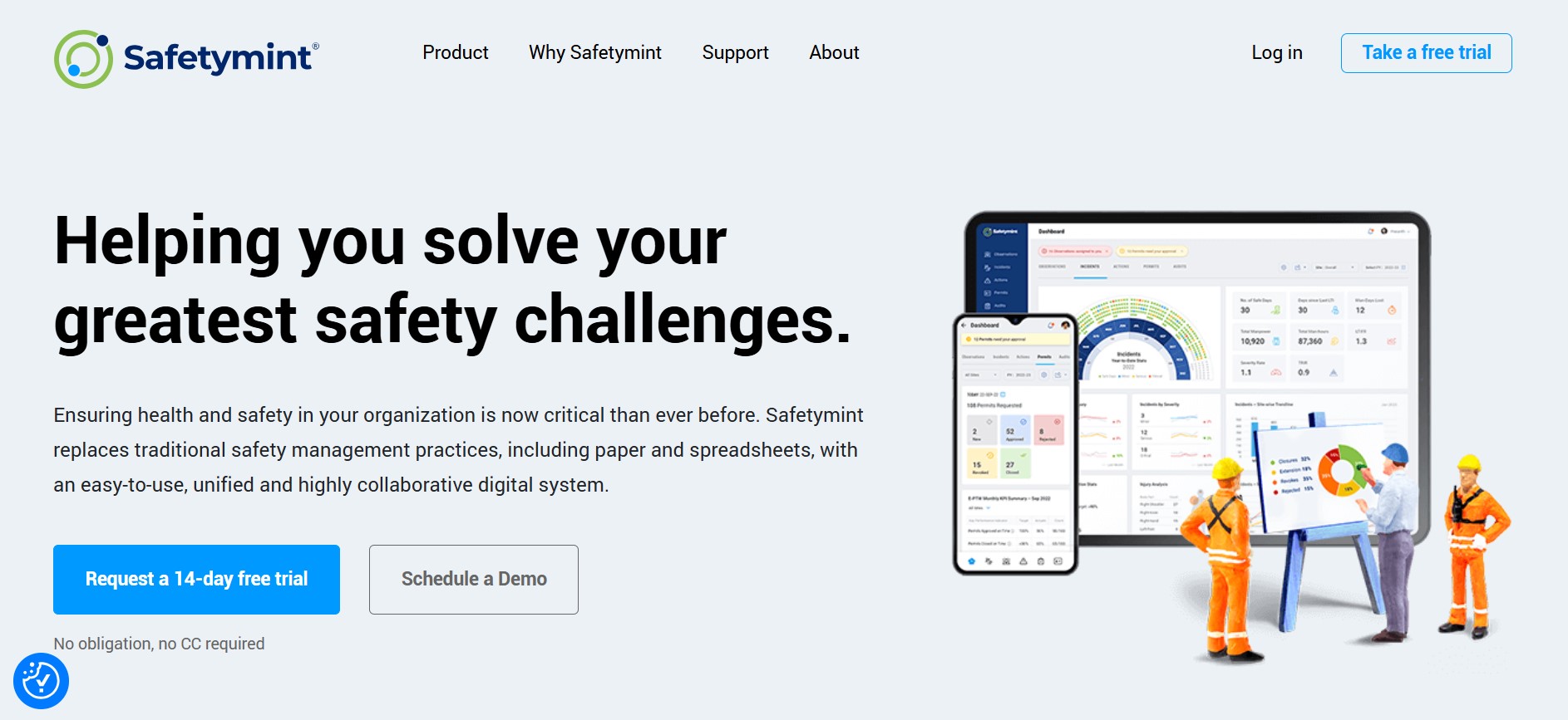 Safetymint is one of the best ISO 45001 EHS compliance and management platforms.