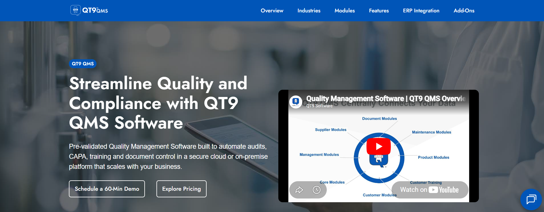 QT9 QMS software among Qualio competitors, quality management software solutions for compliance teams.