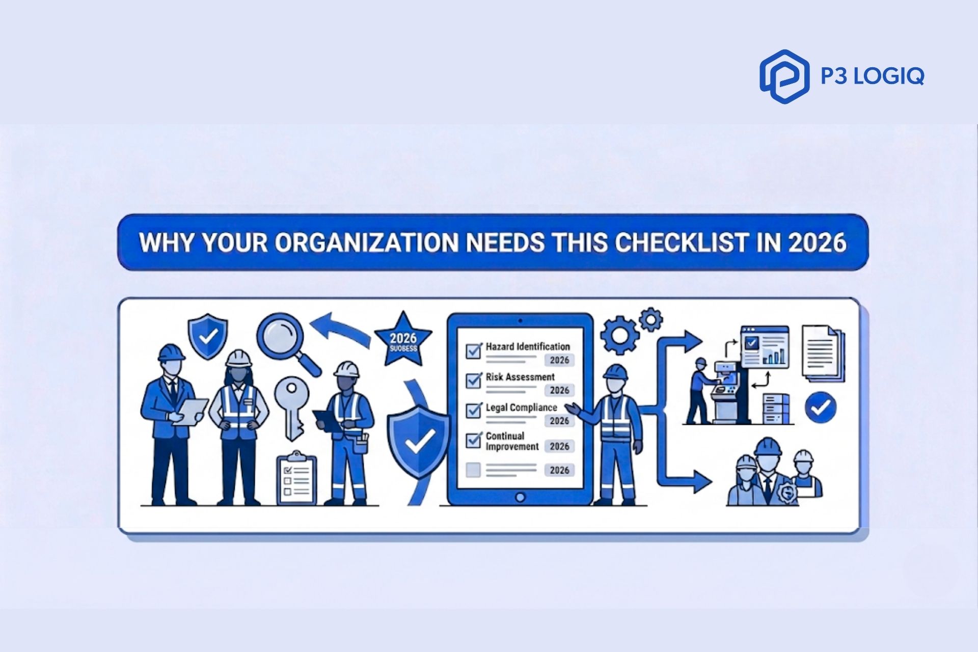 ISO 45001 checklist supporting workplace safety audits and compliance planning.