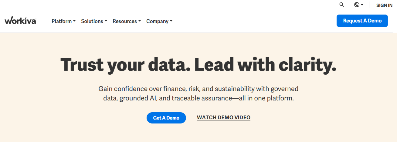Workiva is one of the leading Dcycle alternatives for ESG and financial reporting.