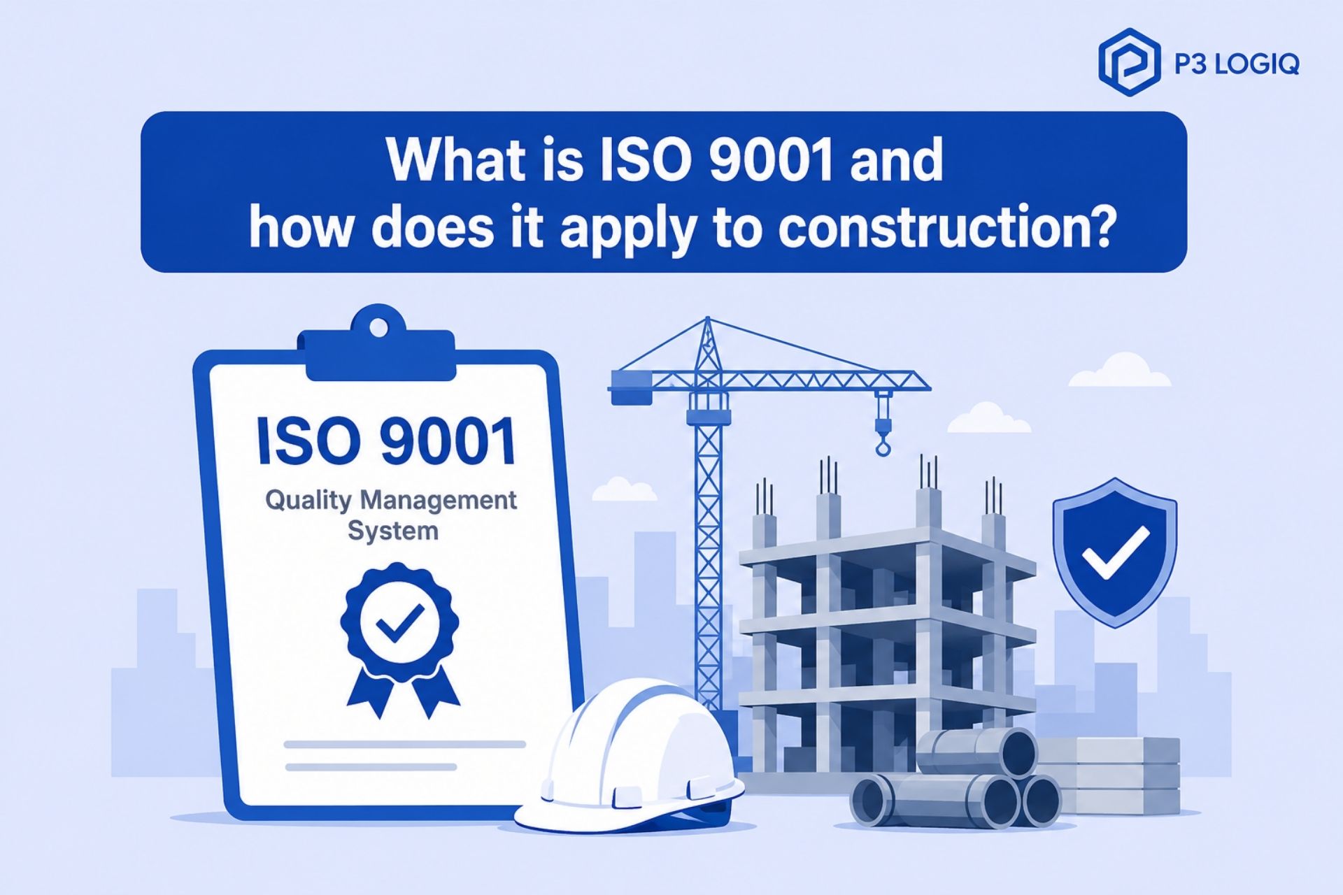ISO 9001 for construction companies and quality management systems.