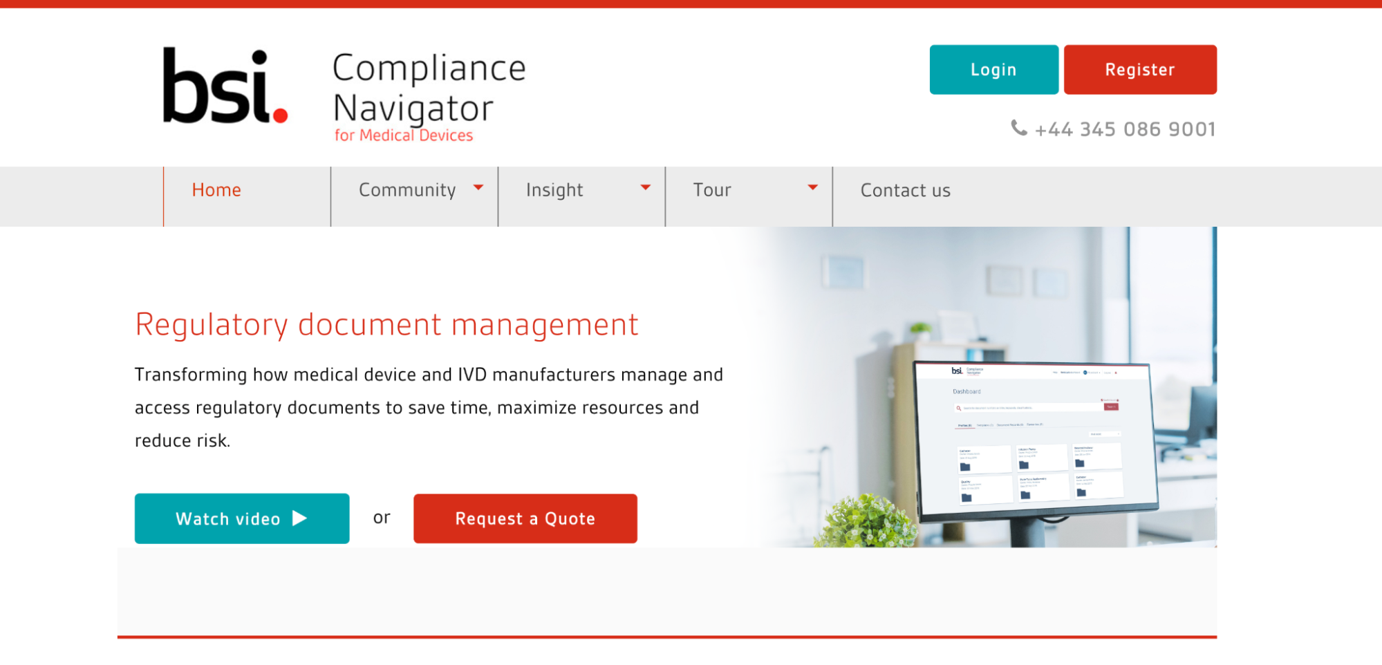 BSI Compliance Navigator for regulatory document management.