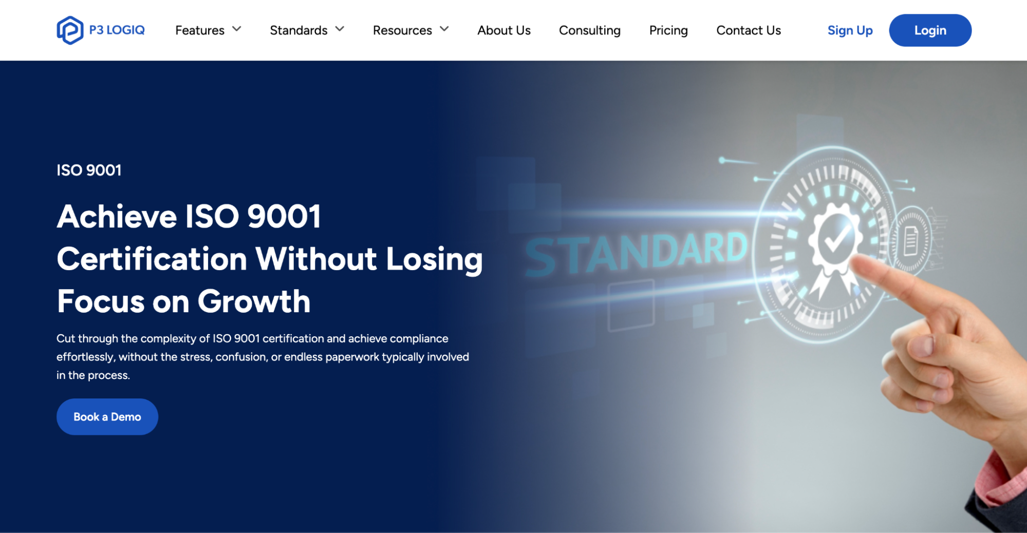 P3 LogiQ is the best ISO 9001 compliance software platform for the UK.