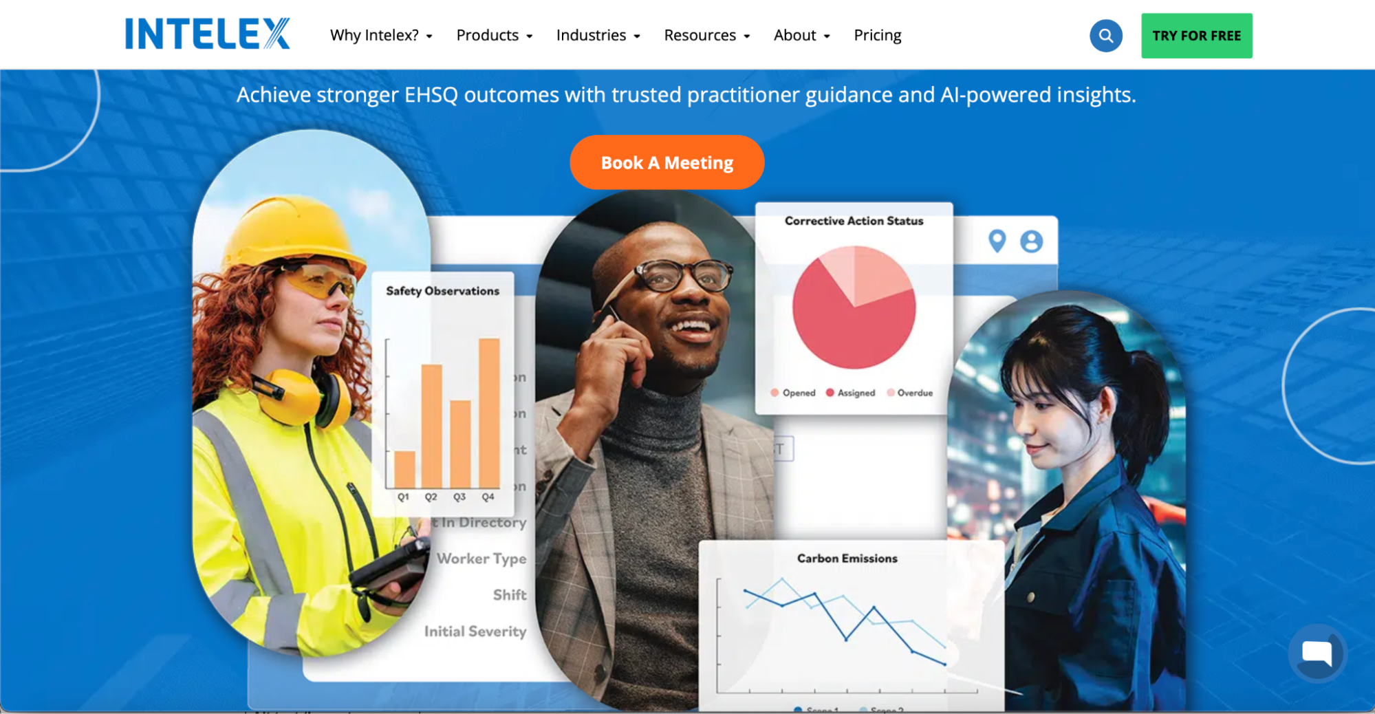 The Intelex EHSQ software platform is used for environmental, health, safety, and quality management.