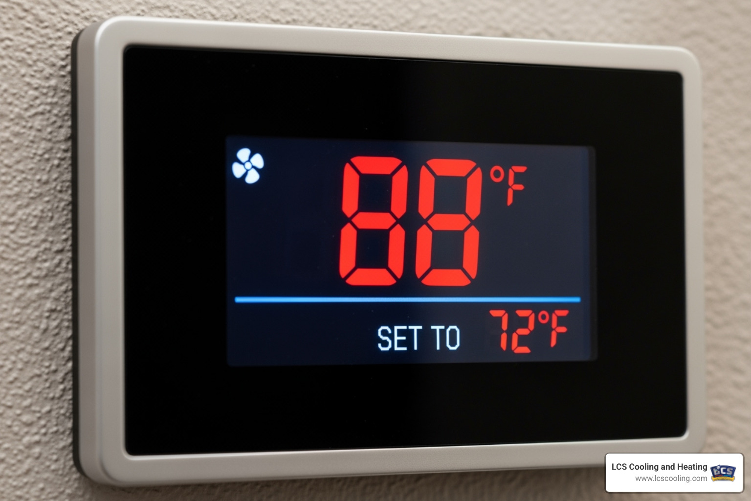 AC thermostat showing an error or a high temperature - 24 hour ac repair services in st. petersburg
