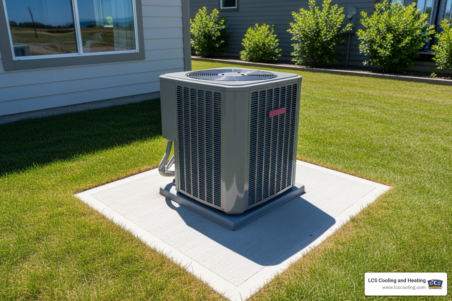 Clean outdoor AC unit with clear space around it - 24 hour ac repair services in st. petersburg