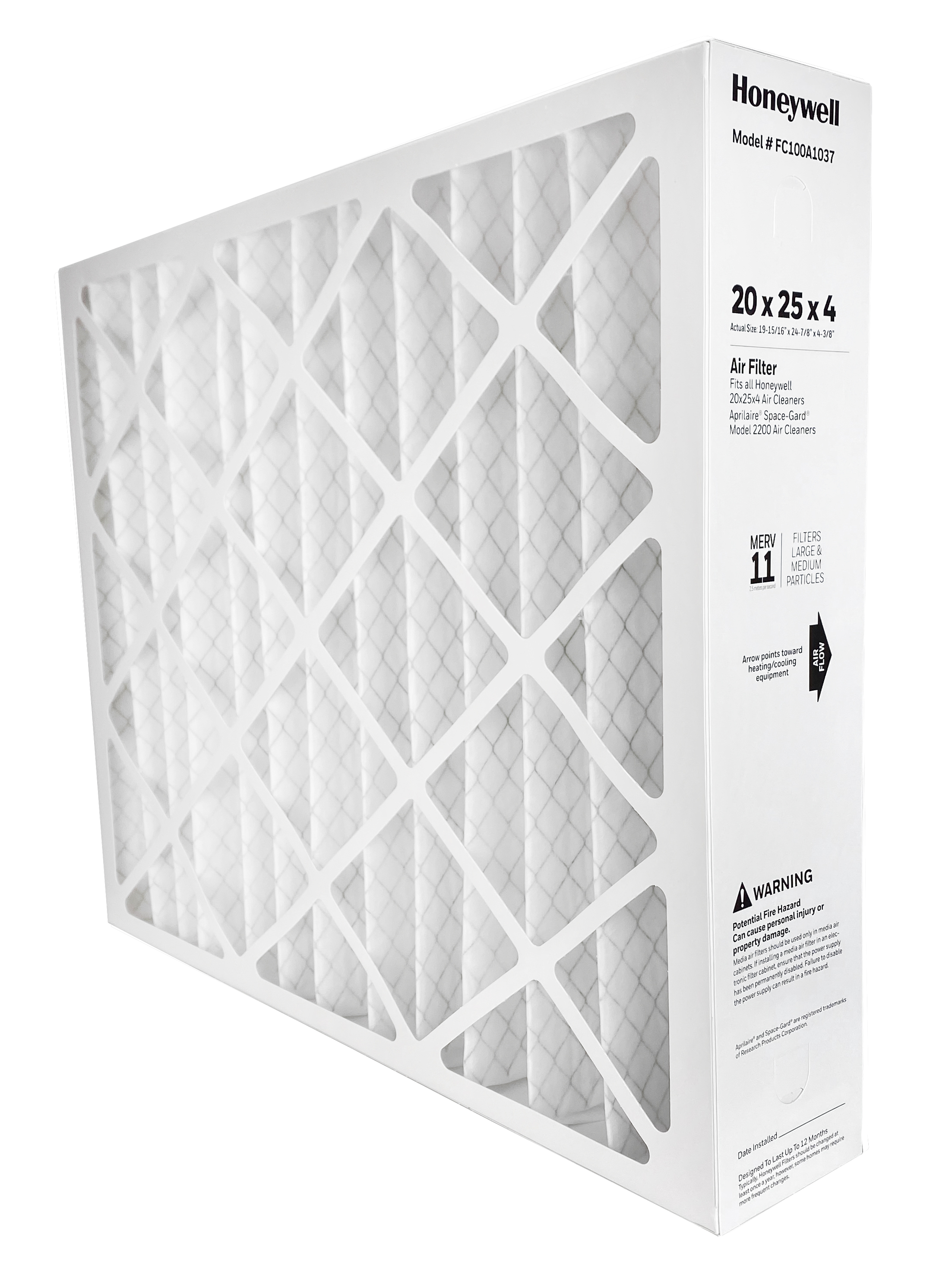 Honeywell FC100A1037 20x25x4 MERV 11 Air Filter