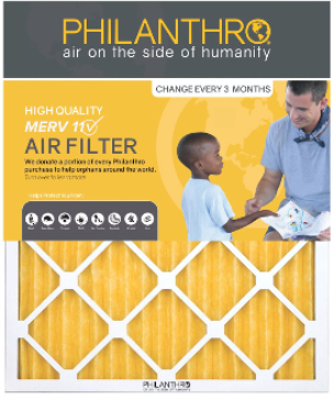 Philanthro 14201M11 14x20x1 MERV 11 Air Filter