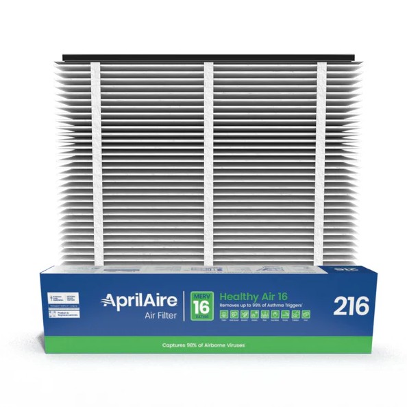 Aprilaire 216 20x25x4 MERV 16 Air Filter