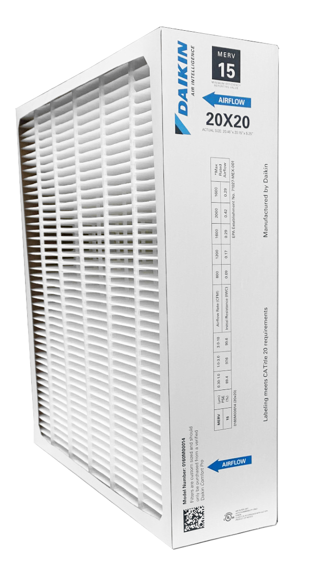 Daikin 0160M00014 20x20x5 MERV 15 Air Filter