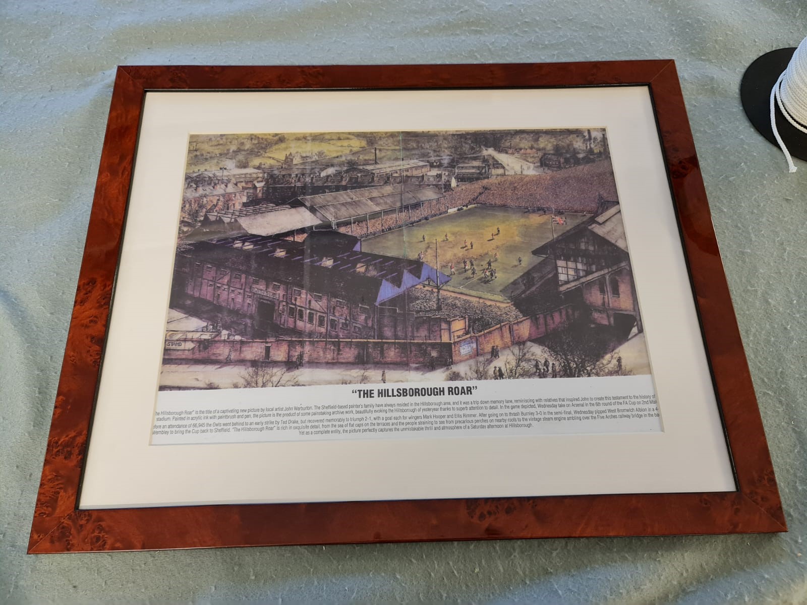 Framed Sheffield artist print