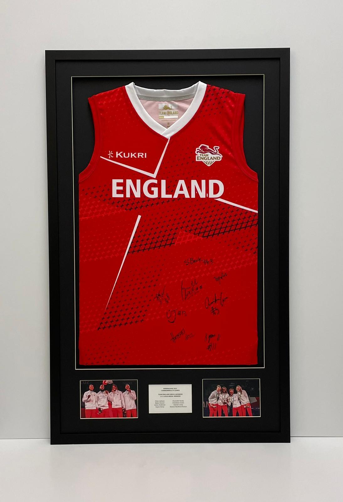 Framed England Netball Jersey
