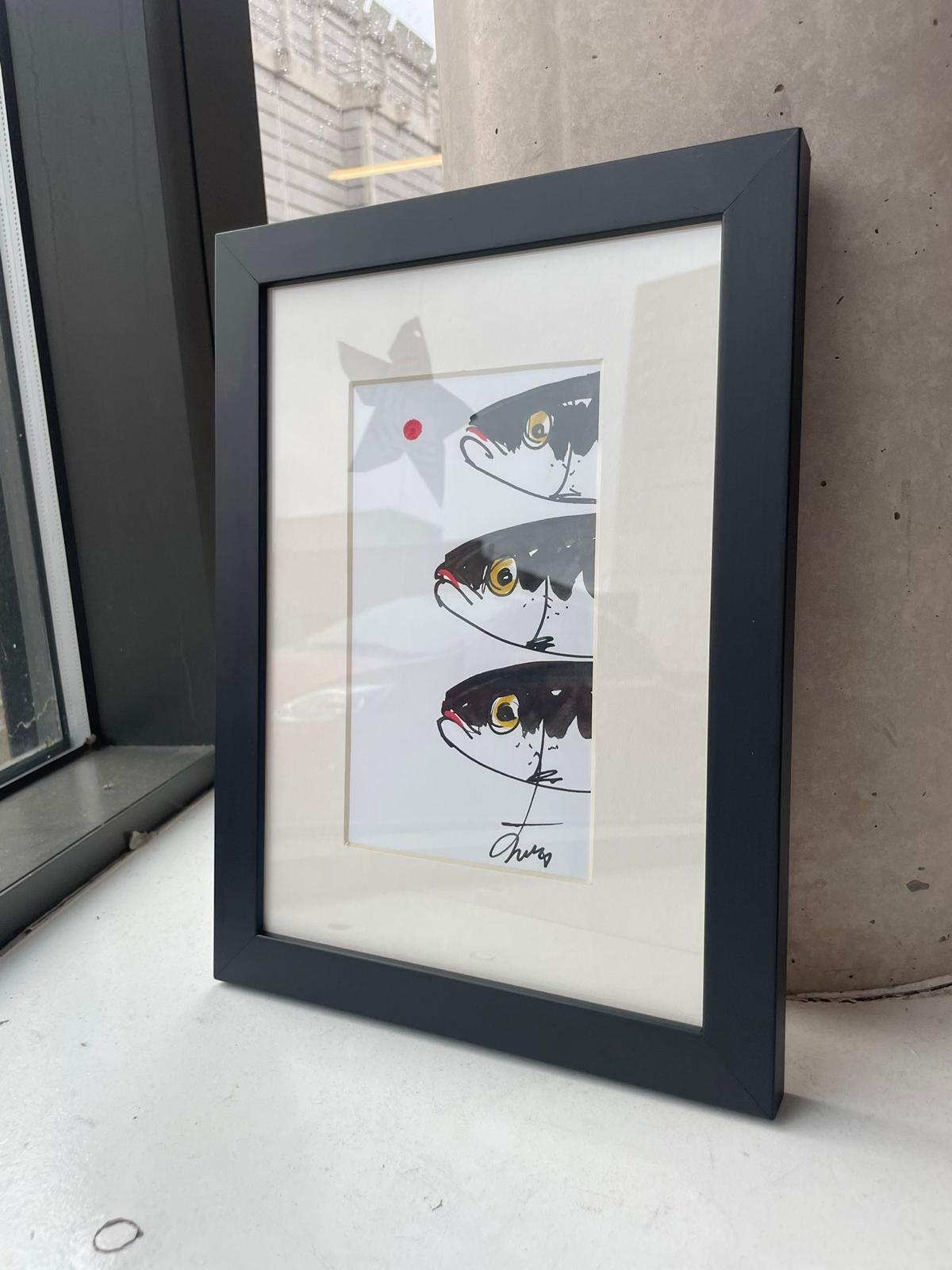 Framed Artists Fish Print