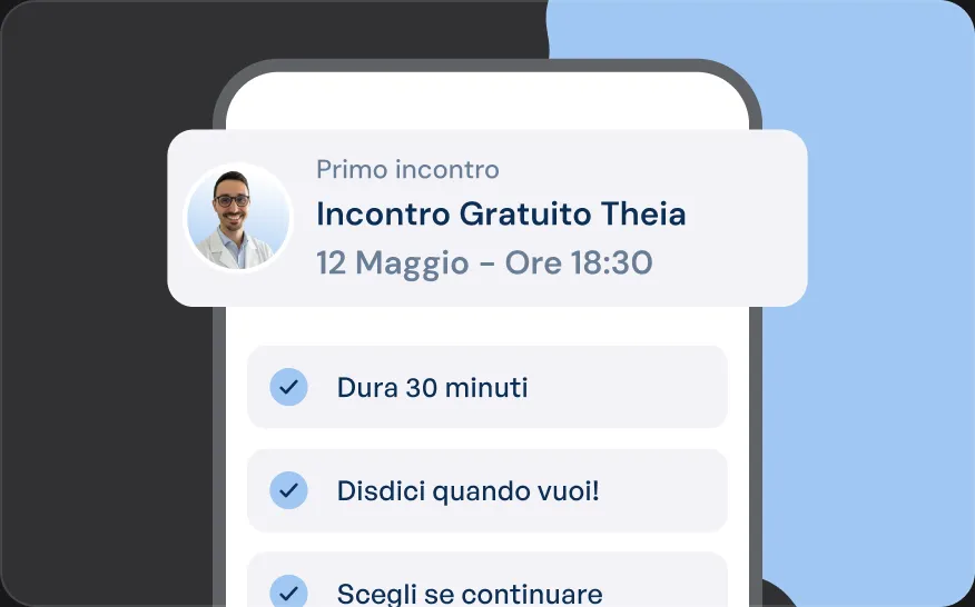 Scheda dell'incontro gratuito con data, orario e durata di 30 minuti