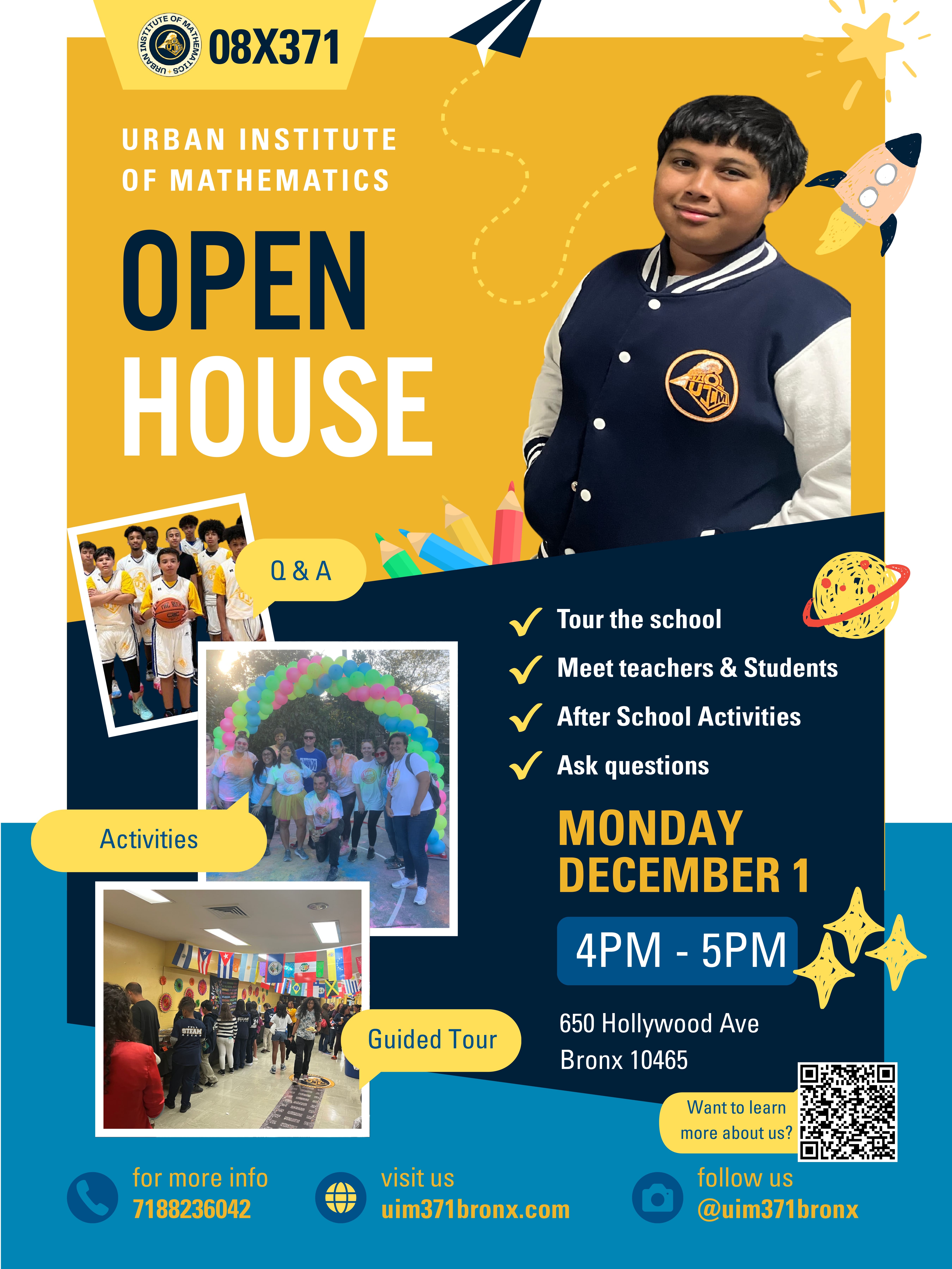 Middle School Application Workshop flyer