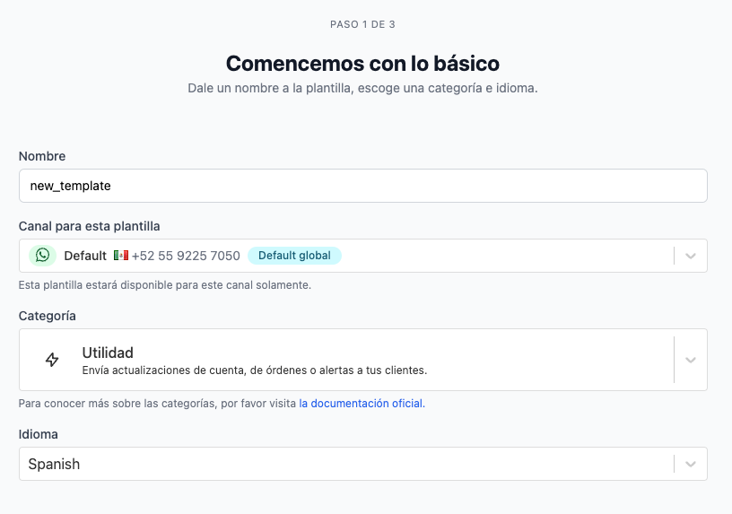 creación de plantillas whatsapp Hilos