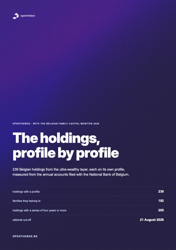 Family profiles accompanying the Belgian Family Capital Monitor 2026