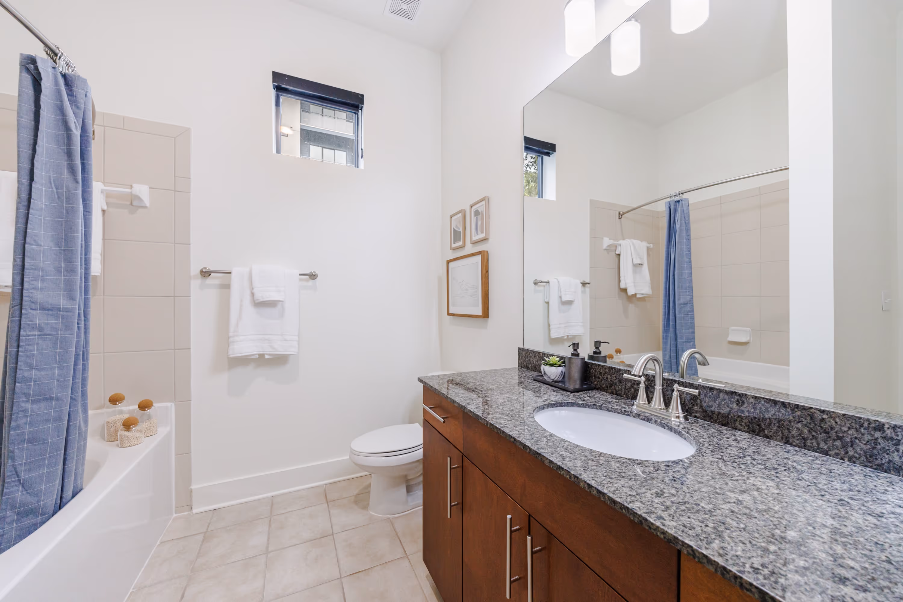Bathroom with counters