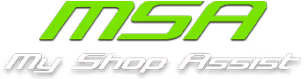 the MSA logo with the my shop assist subtitle.