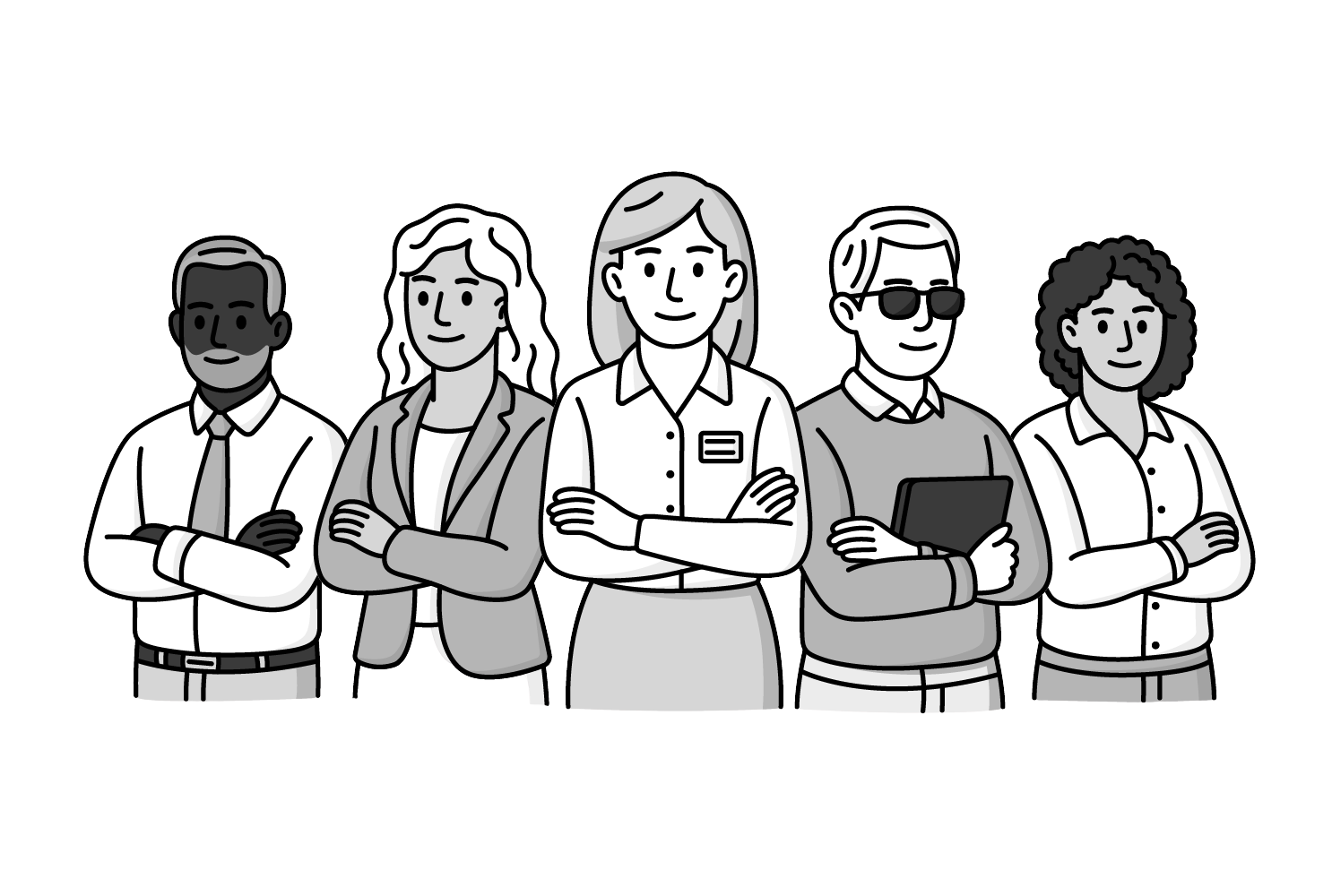 Illustration of a team.