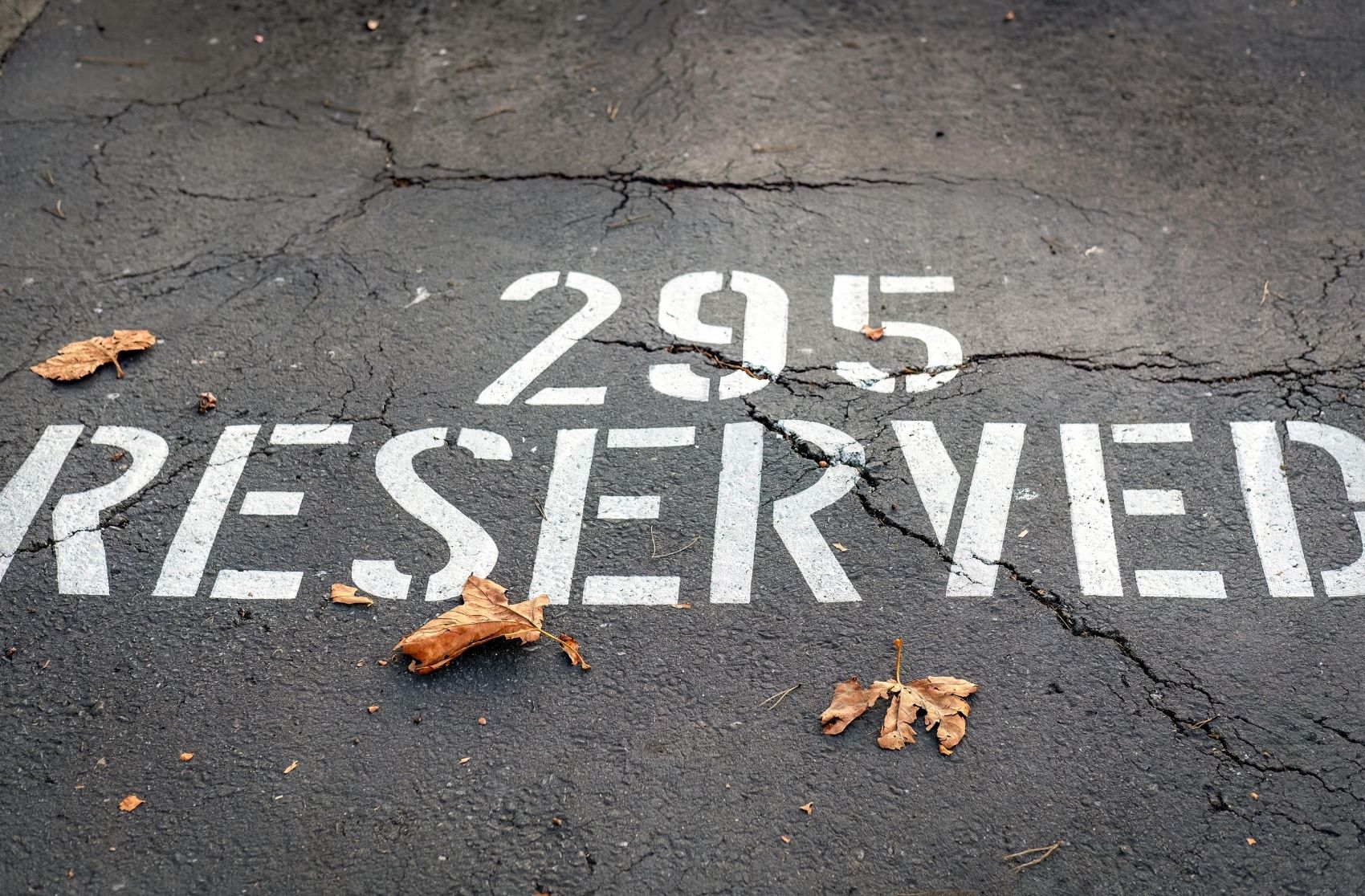 Parking Lot with Cracks