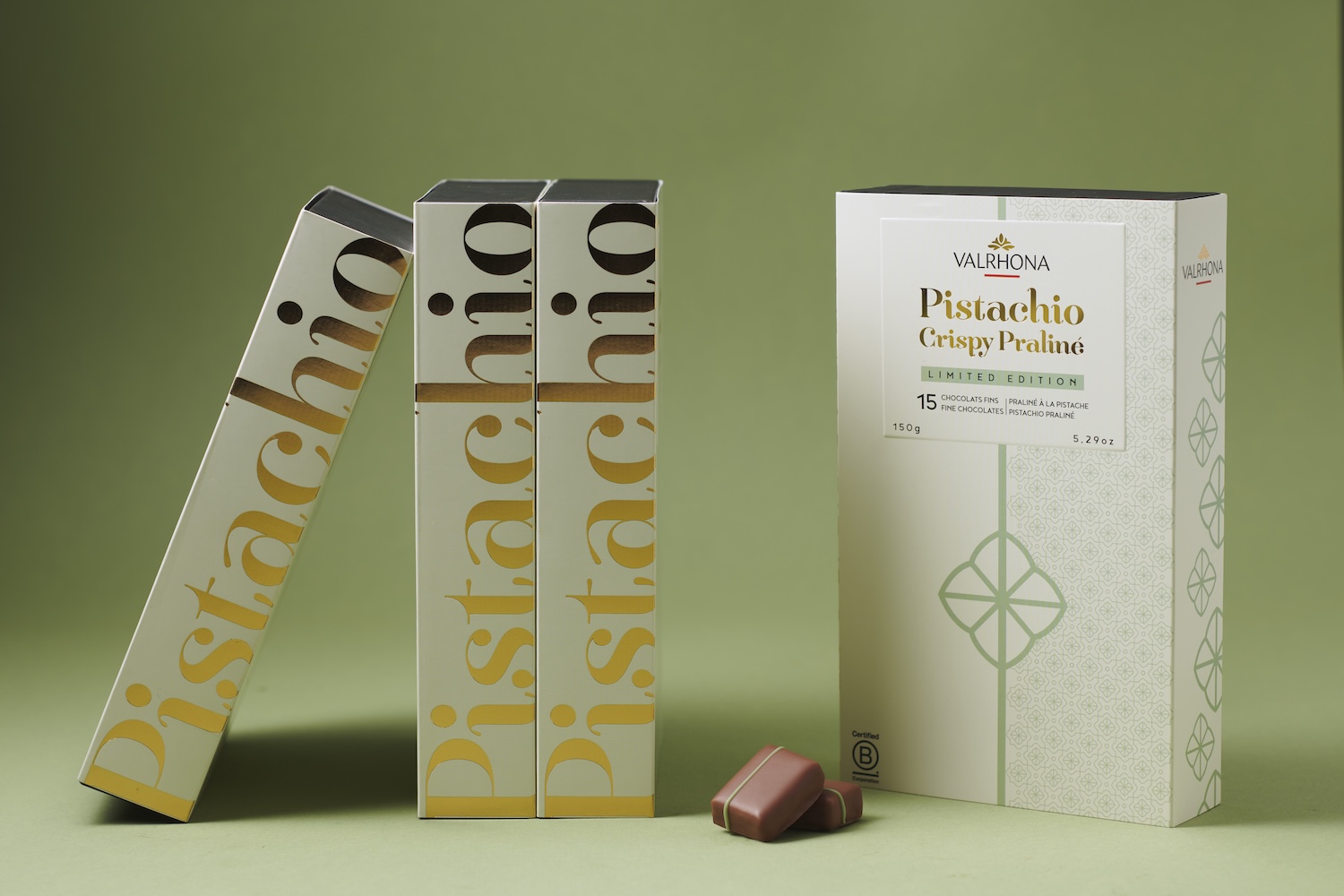 Elevating indulgence: Valrhona launches new Pistachio Crispy Praliné Gift Box