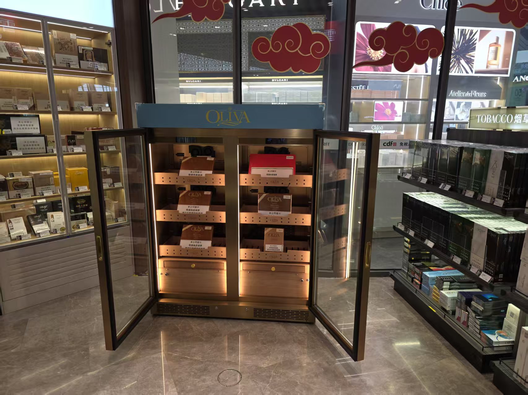 Oliva Strengthens presence in China Duty Free with dual humidor installations at major airports 
