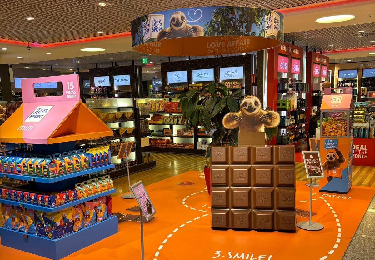 Ritter Sport partners with Eurotrade to launch ‘Don Choco Snackbot’ sampling promotion at Munich Airport