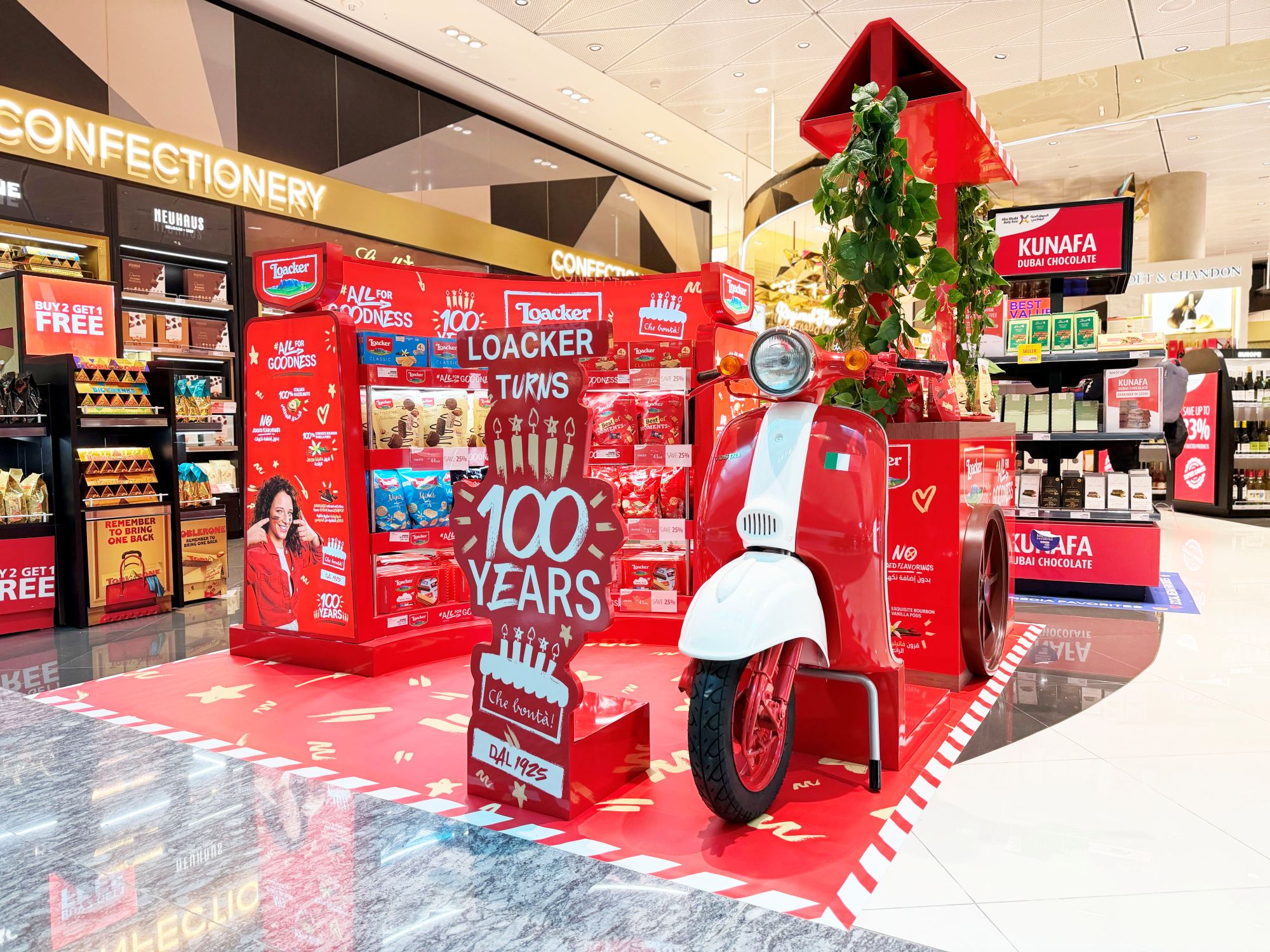 Loacker partners with Lagardère Travel Retail in centenary celebrations at Zayed International Airport