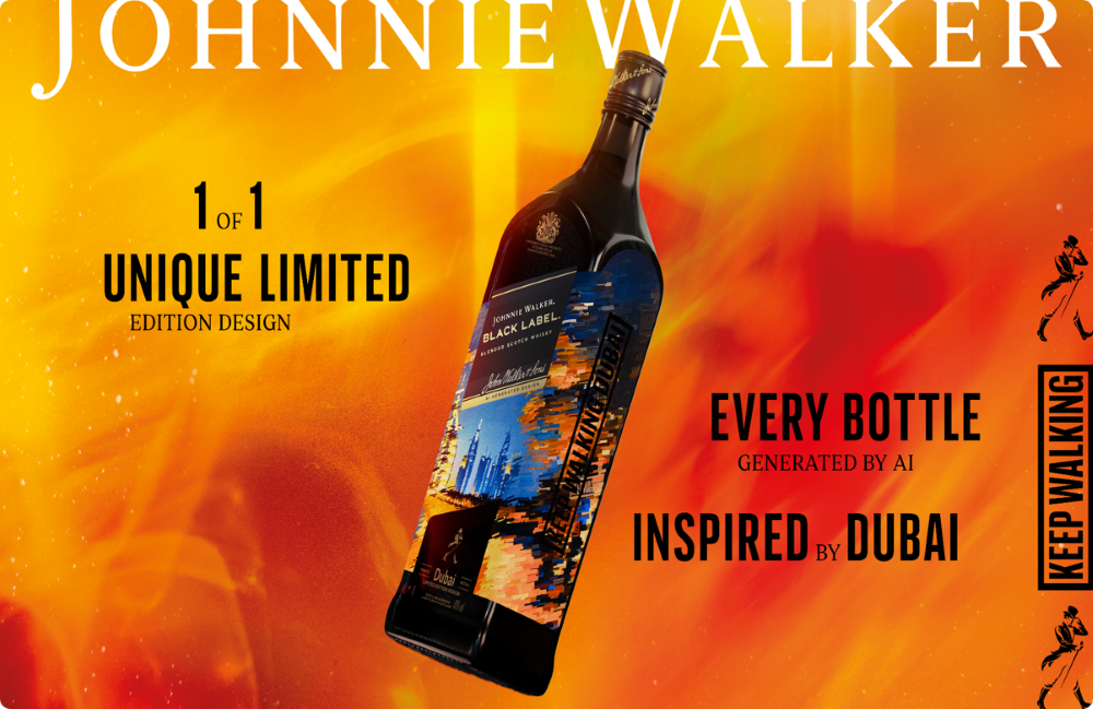 Johnnie Walker partners with Dubai Duty Free to launch ‘1 of 1 design’ campaign
