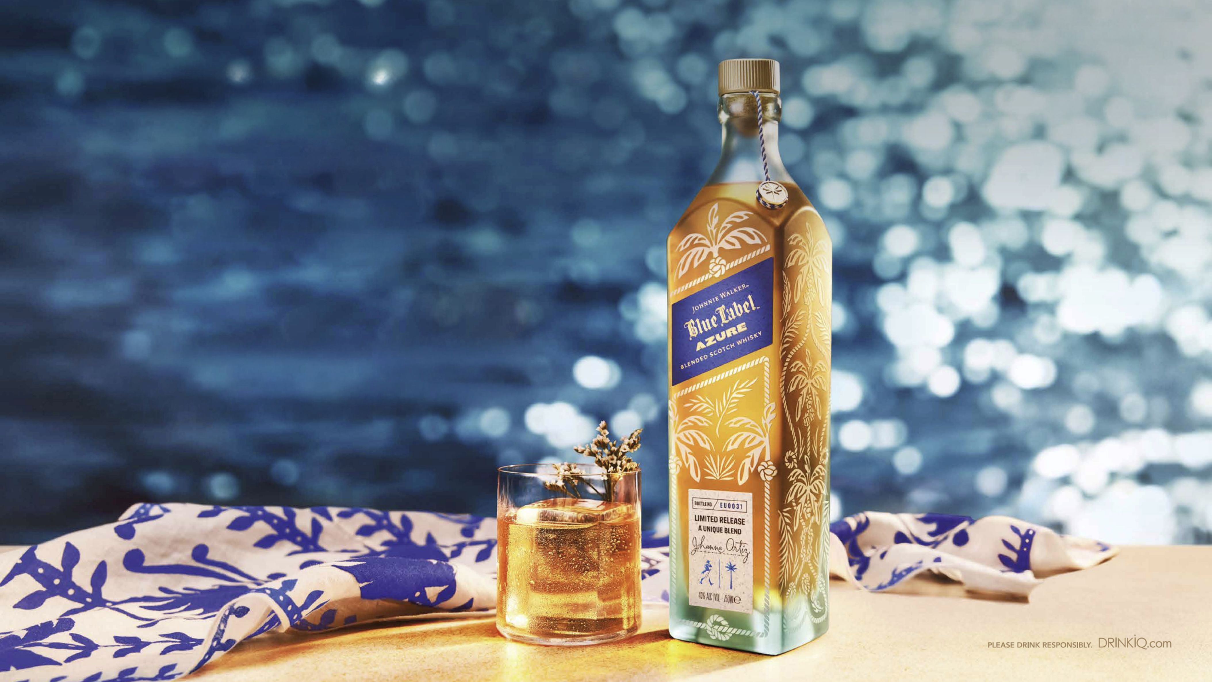 Johnnie Walker reveals travel retail-exclusive Blue Label Azure