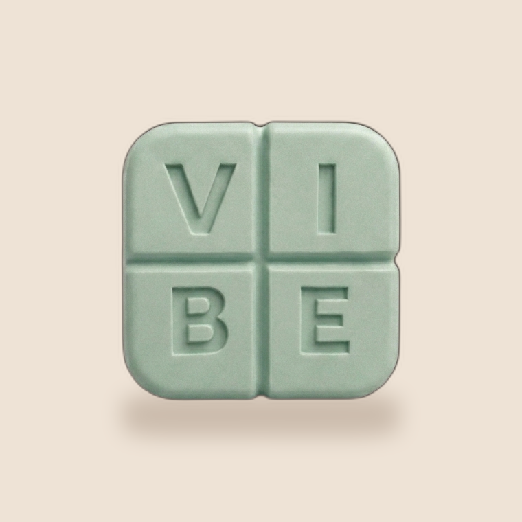 Mint Vibe troche embossed V, I, B, E