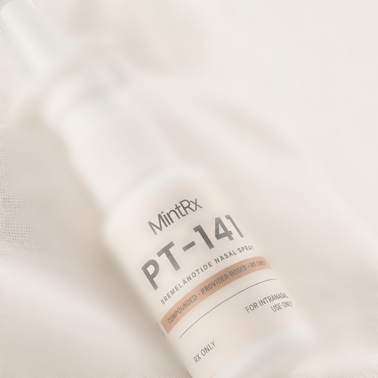 MintRx PT-141 nasal spray bottle