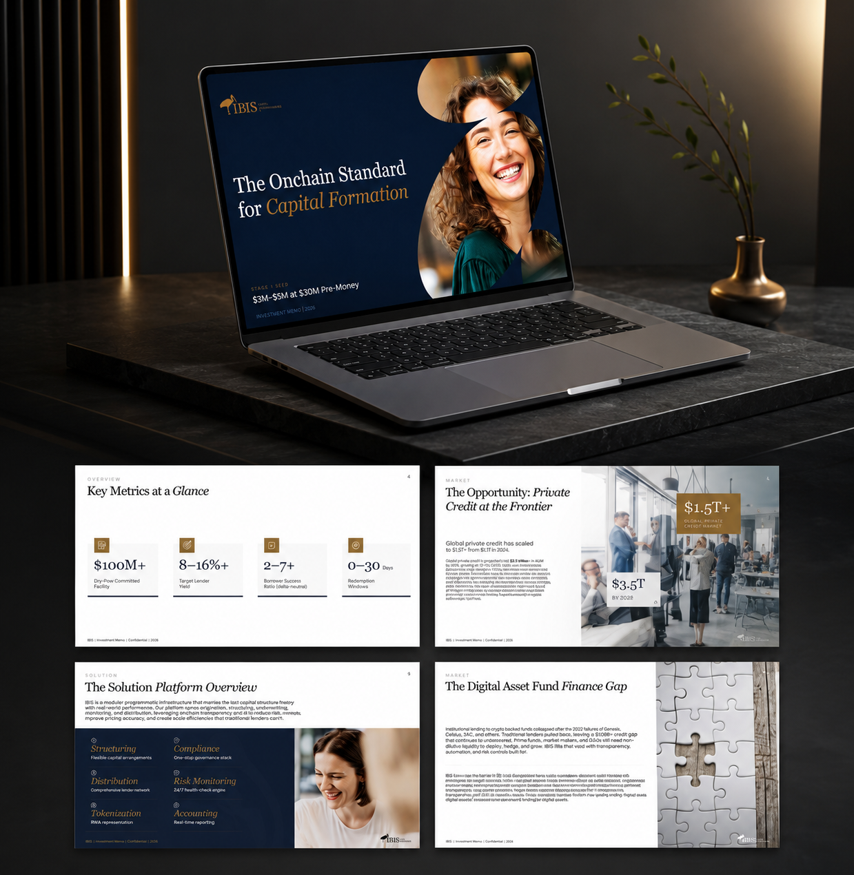 Healthcare pitch deck showcasing Medicare market insights and investor presentation design 