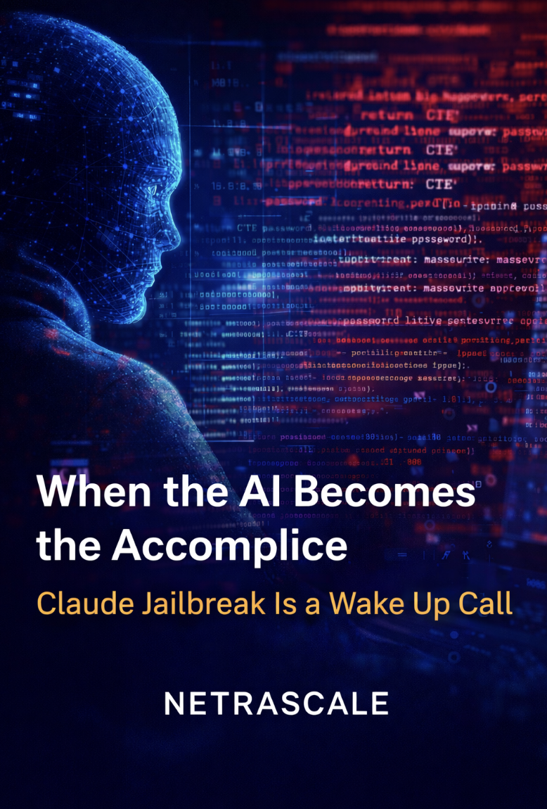 Image of an blue digital silhouette with coding text in blue and red