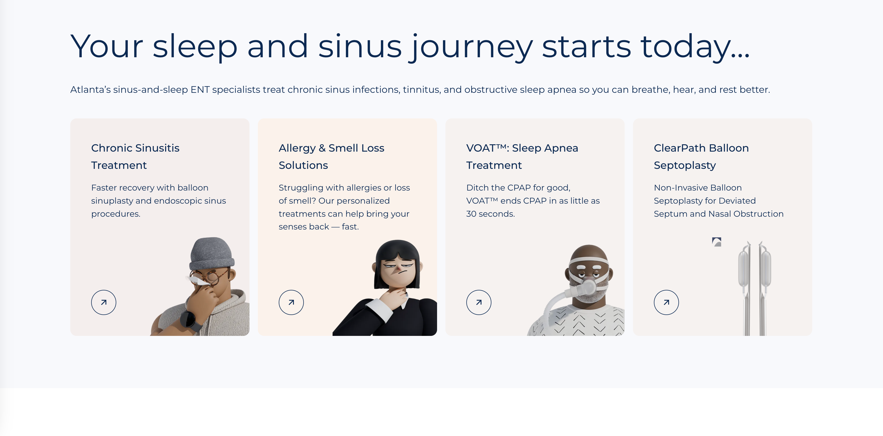 Clinic site migrated from WordPress to Webflow with CMS. New design, symptom quizzes & blog—easy updates without a developer.