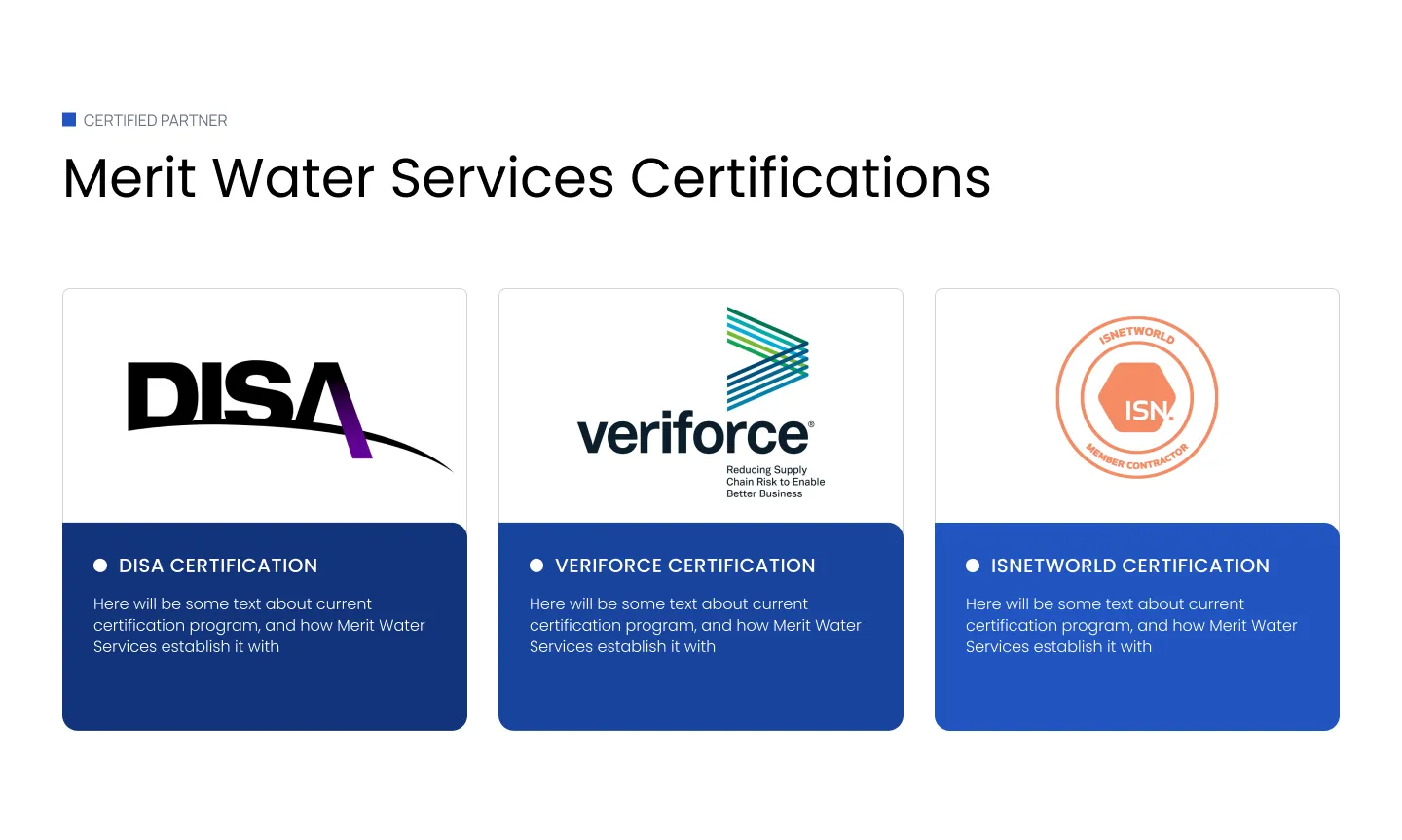 Website Redesign for Water Management System Company | Webflow CMS Development Certification section