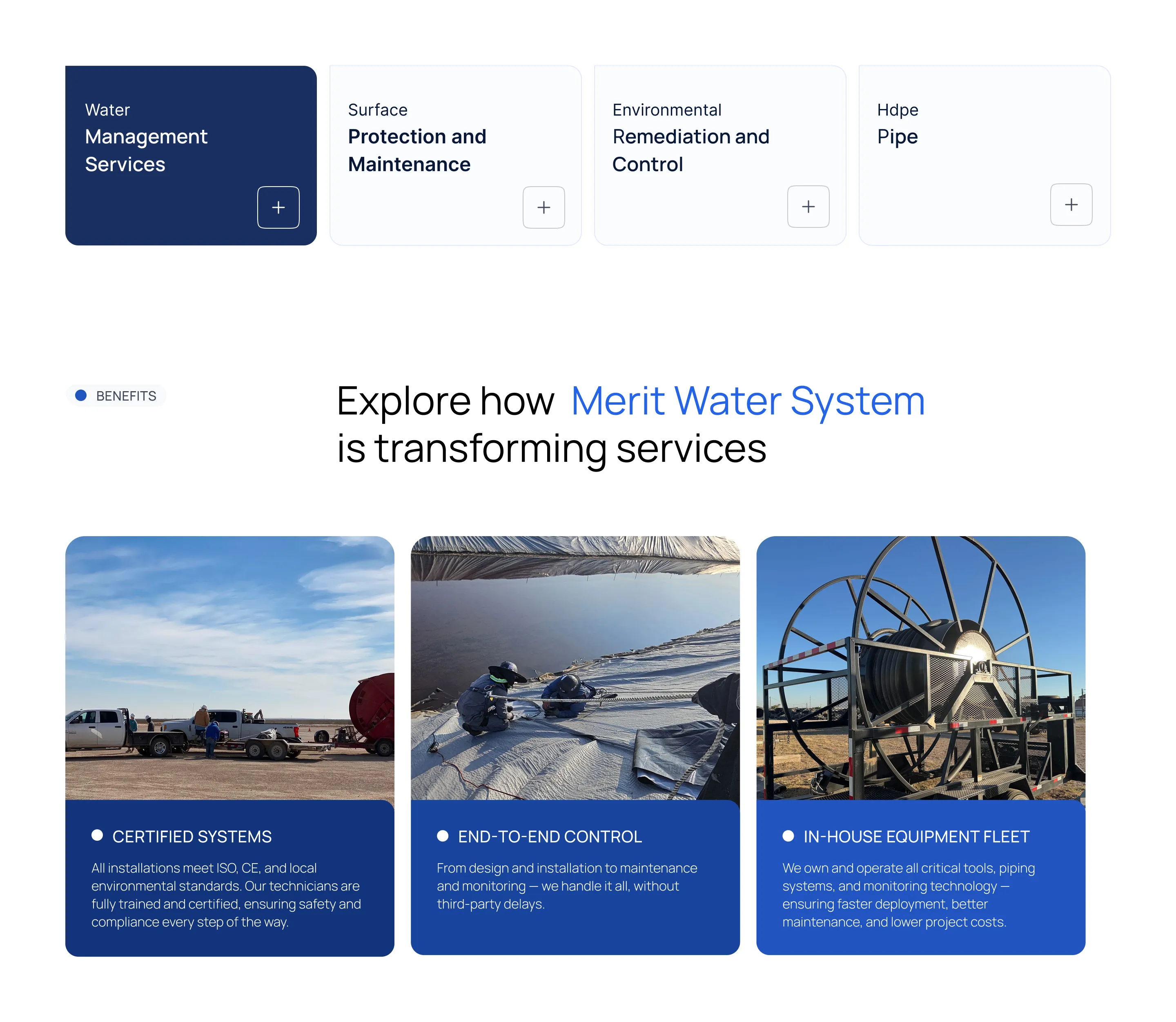 Website Redesign for Water Management System Company | Webflow CMS Development Services section