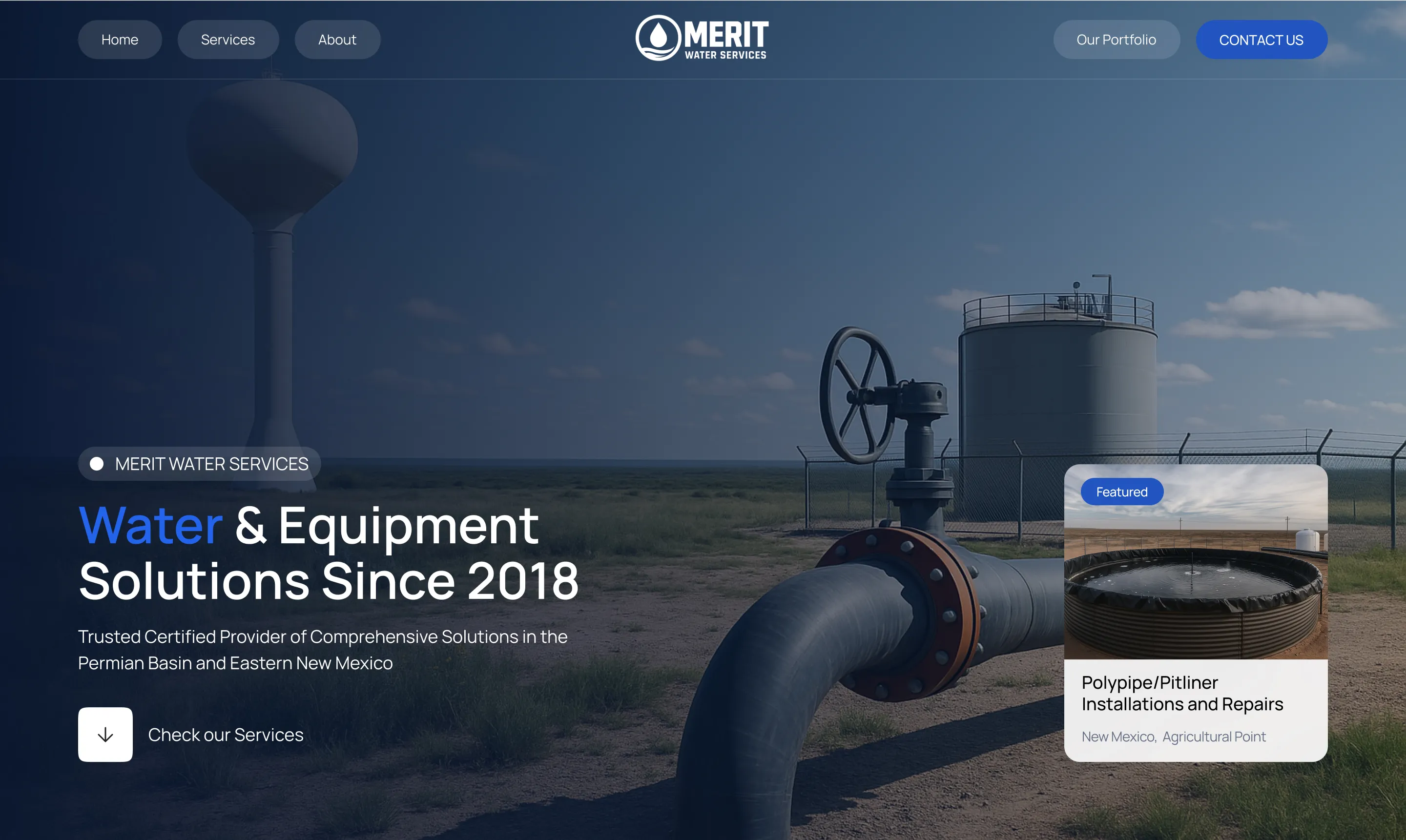 Website Redesign for Water Management System Company | Webflow CMS Design