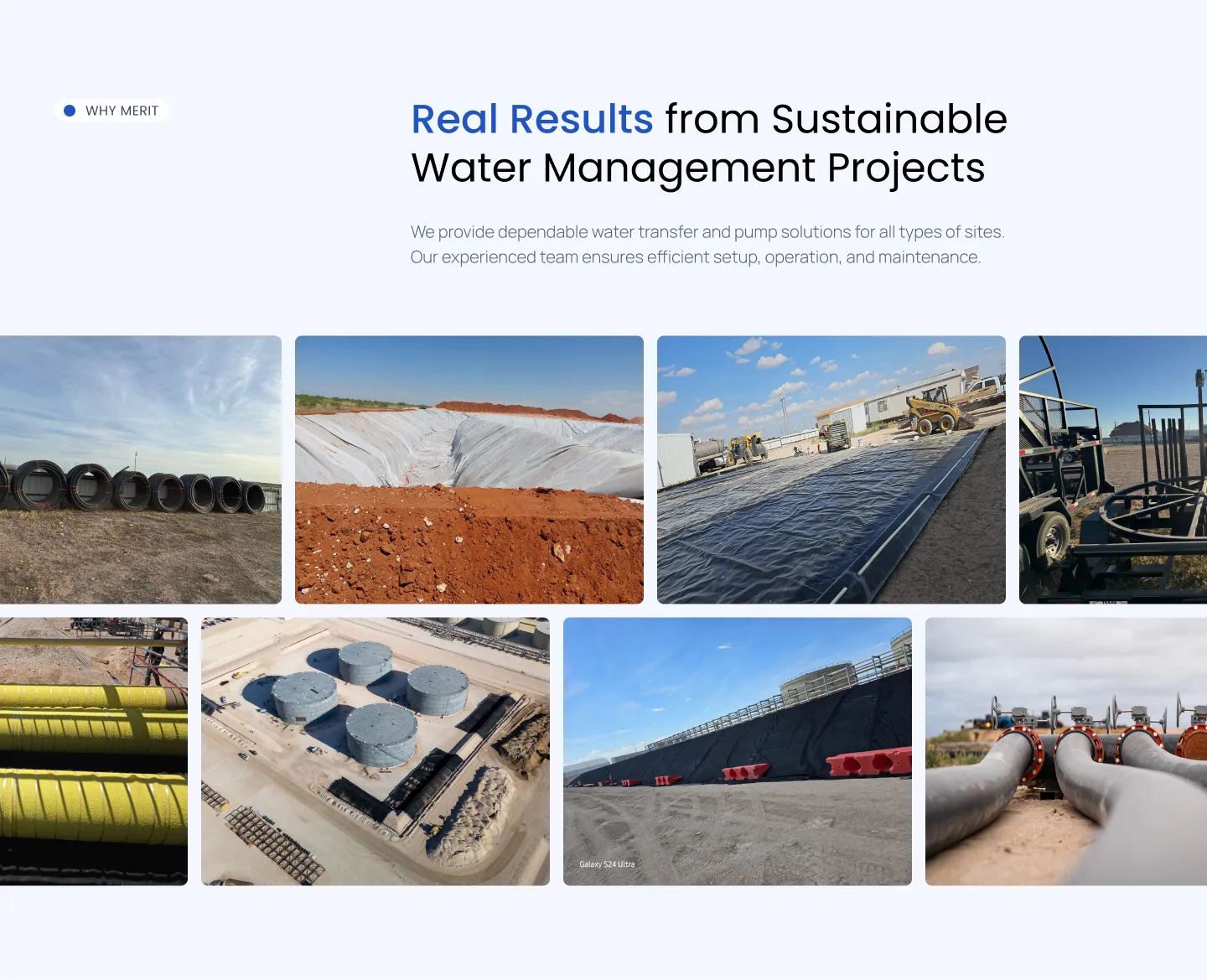 Website Redesign for Water Management System Company | Webflow CMS Development Gallery section