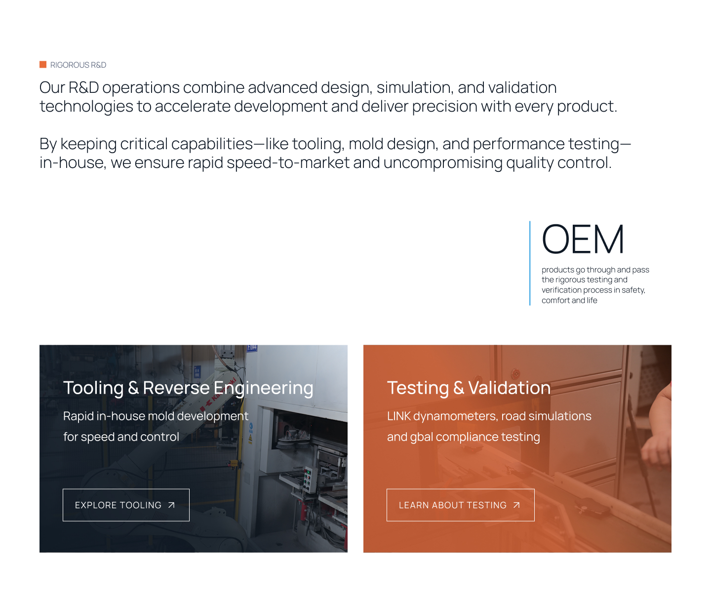 Manufacturing Company Website Redesign | Webflow CMS for Industrial Products