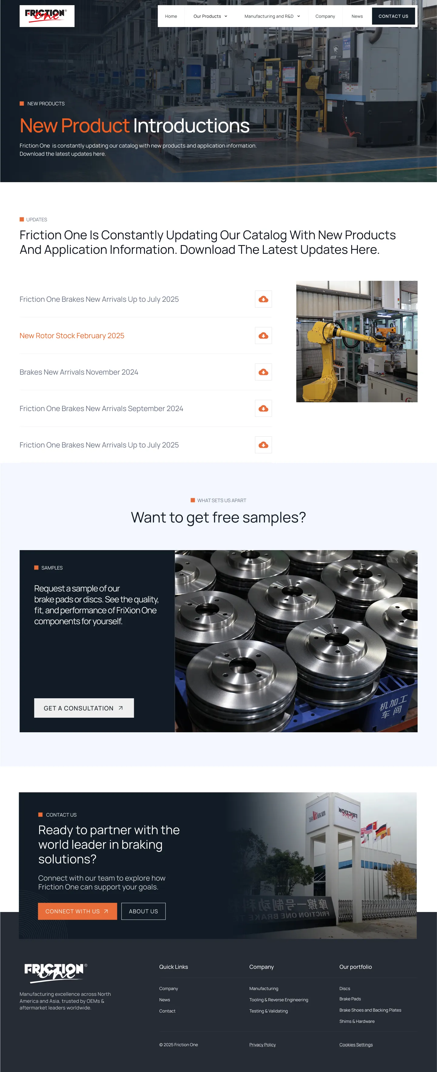 Manufacturing Company Website Design | Webflow CMS for Industrial Products
