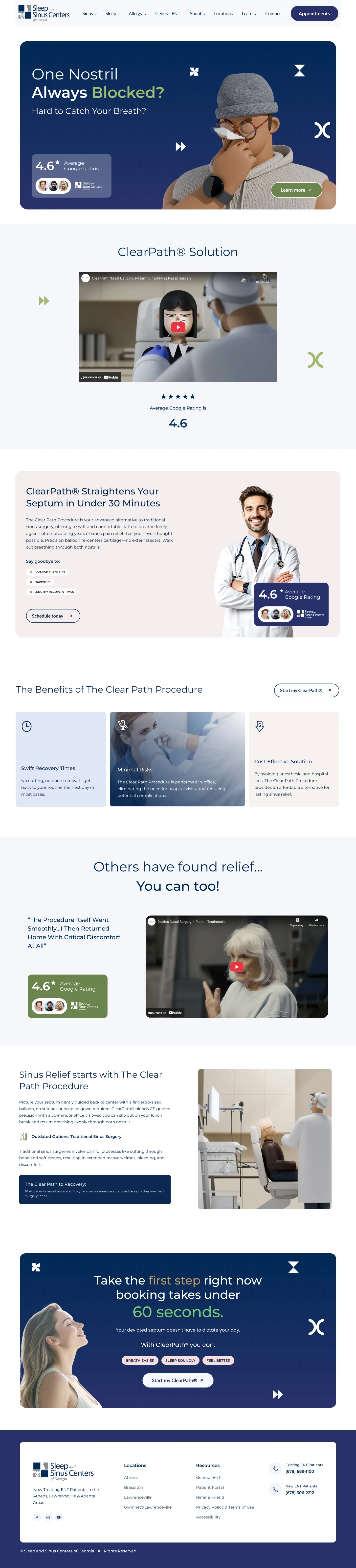 Clinic website design. healthcare website