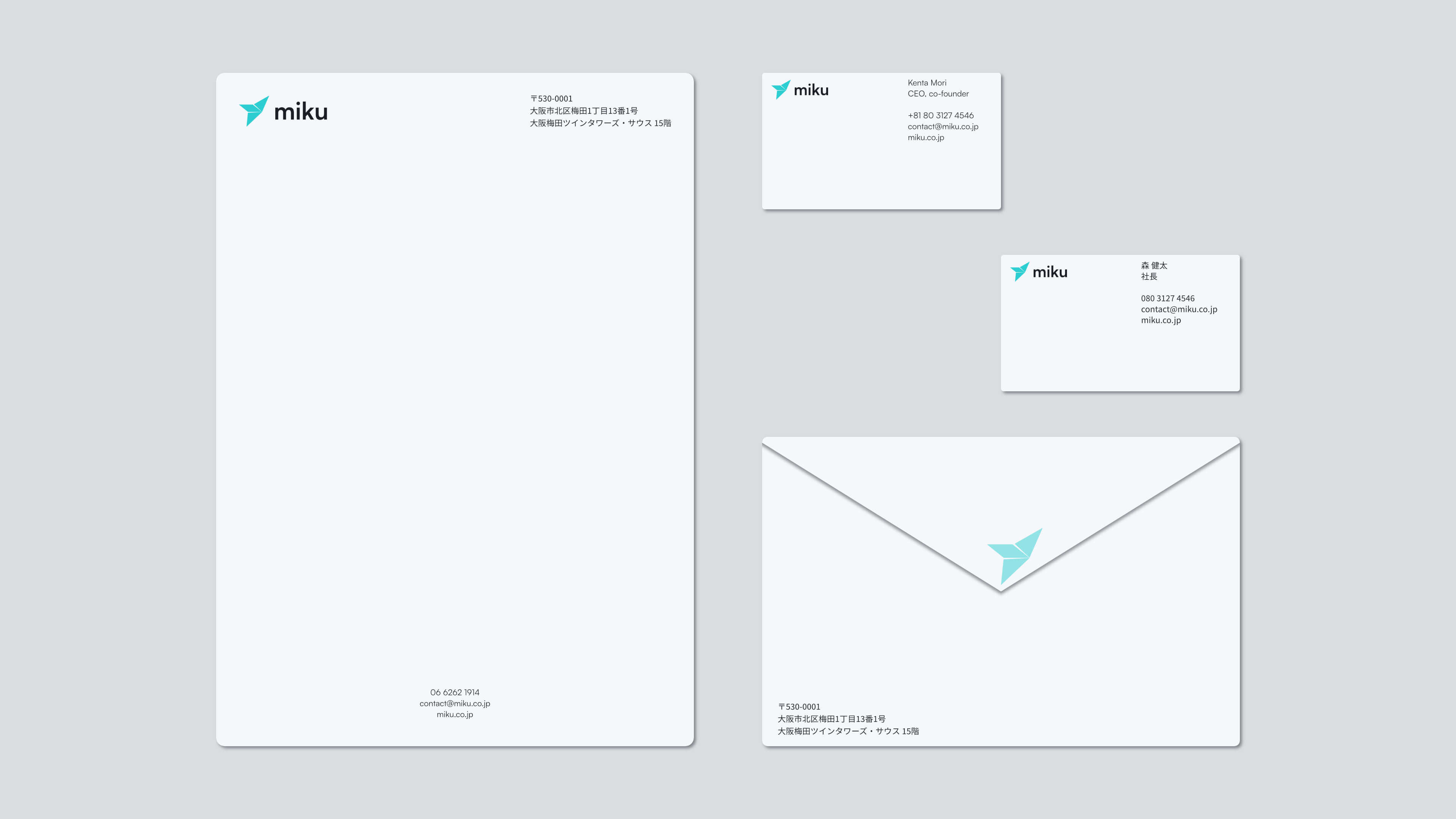 Miku Stationary Mockup