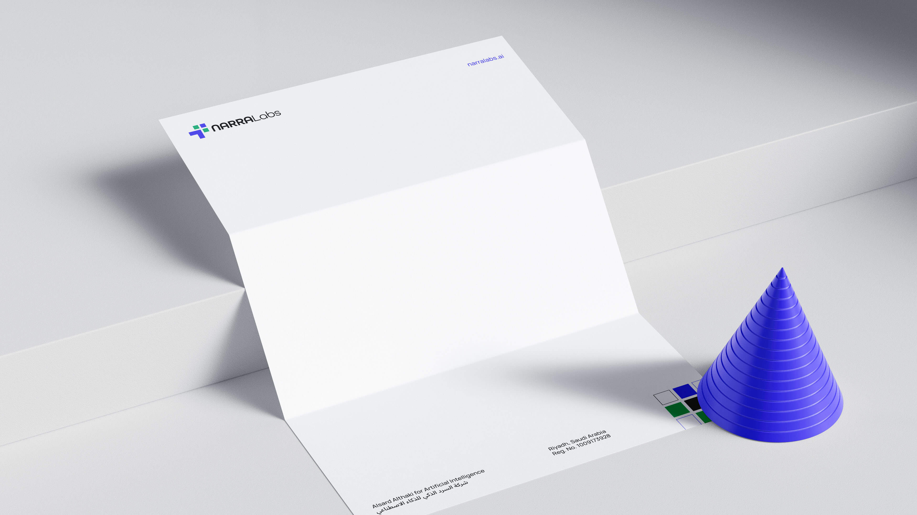 NarraLabs Letterhead Mockup