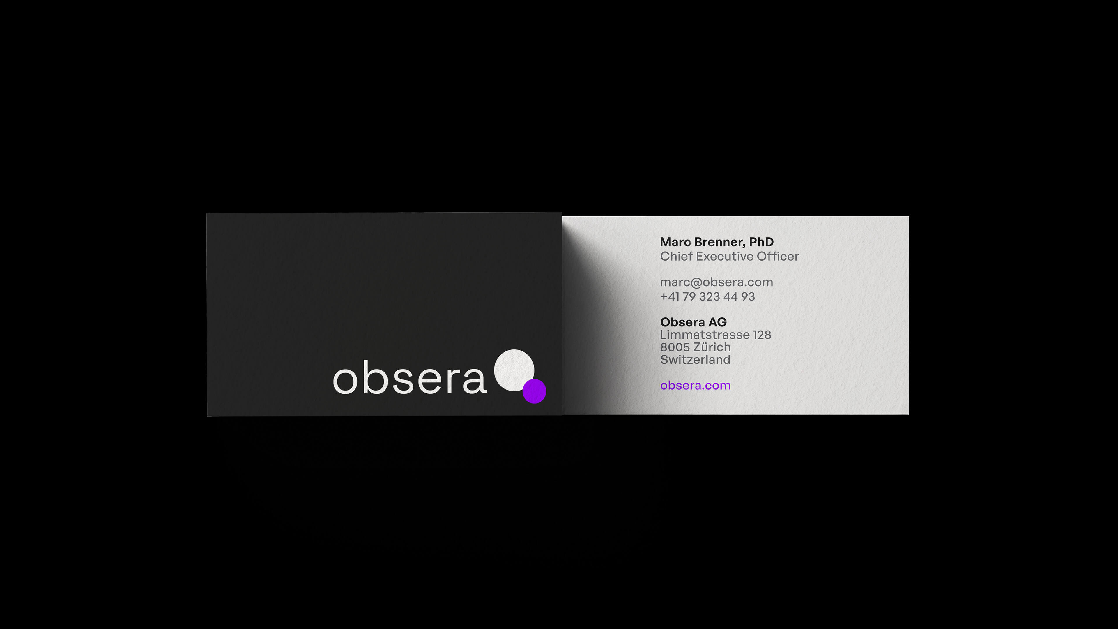 Obsera Business Card Mockup
