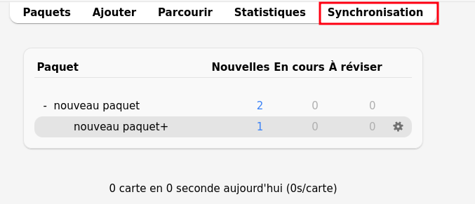 Anki Synchronisation
