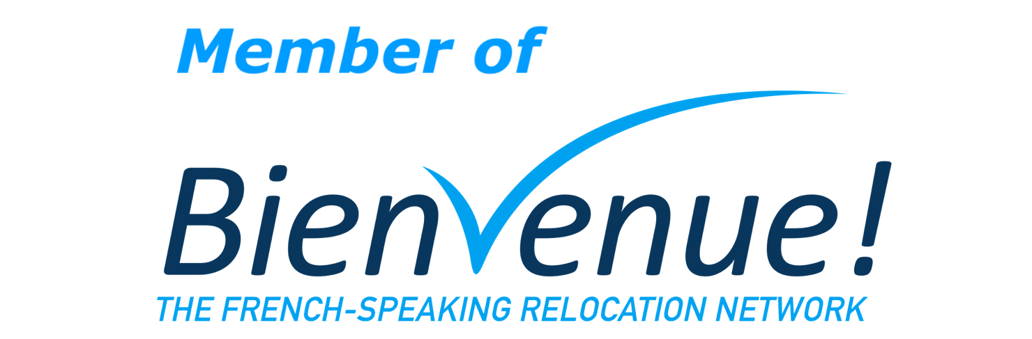 Black text 'Bienvenue' on transparent background.