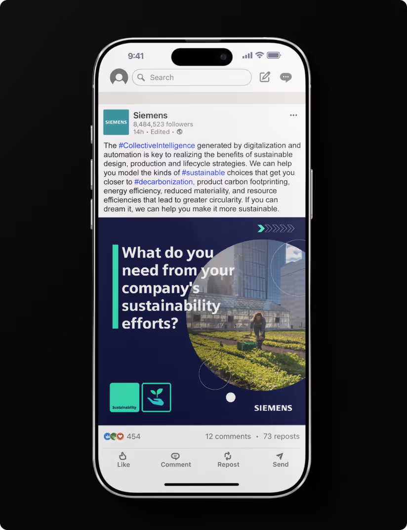 Siemens Sustainability visual assets