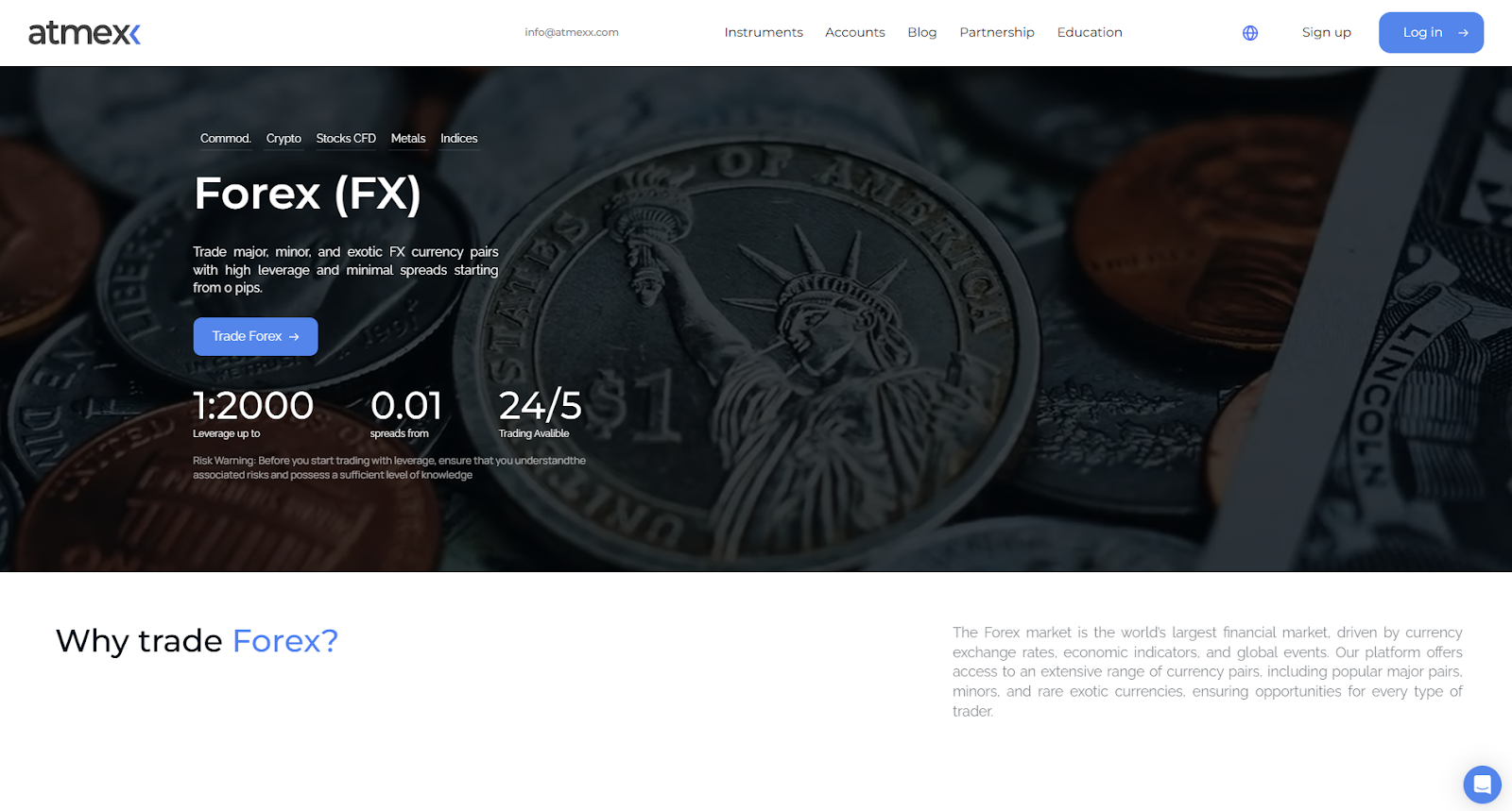 Atmexx webpage
